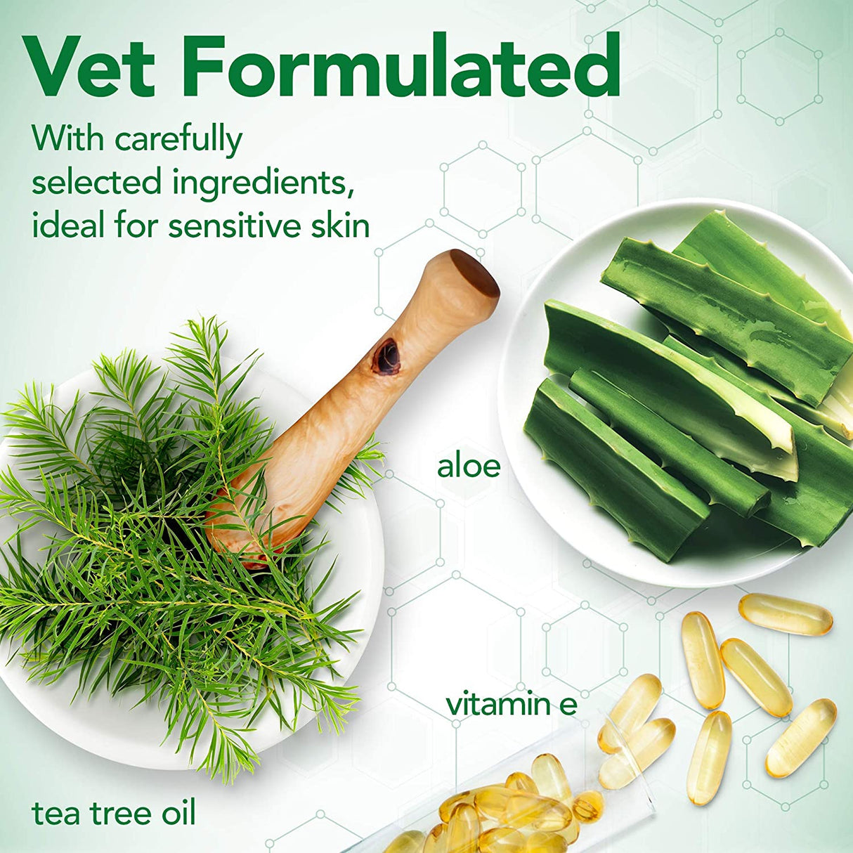 Vets Best Hot Spot Shampoo Tea Tree Oil and Aloe Vera for Itch Relief for Dogs and Pupppies - PetMountain.com