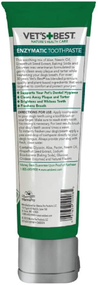 Vets Best Dental Gel Toothpaste for Dogs - PetMountain.com
