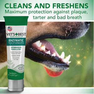 3.5 oz Vets Best Dental Gel Toothpaste for Dogs
