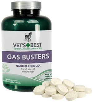 90 count Vets Best Gas Buster Tablets for Dogs