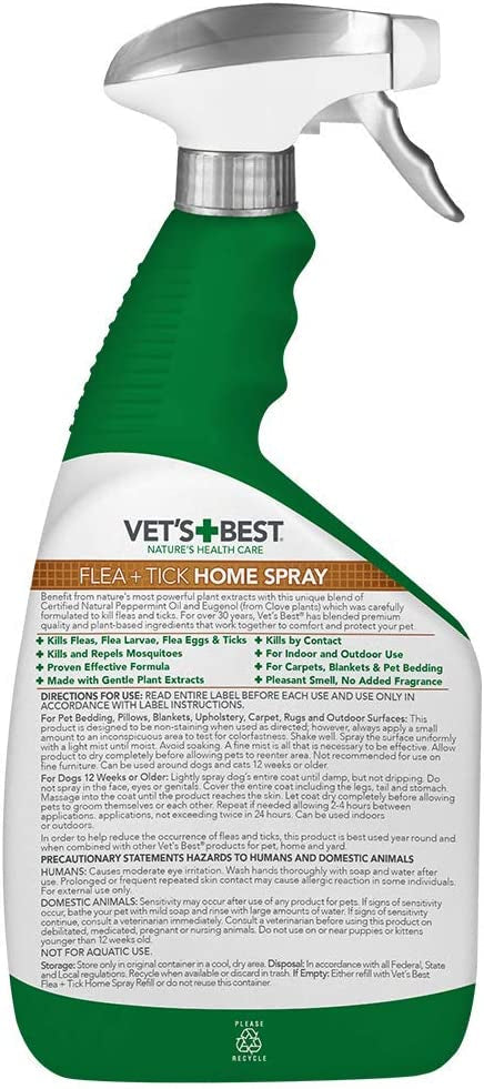 Vets Best Flea and Tick Home Spray - PetMountain.com