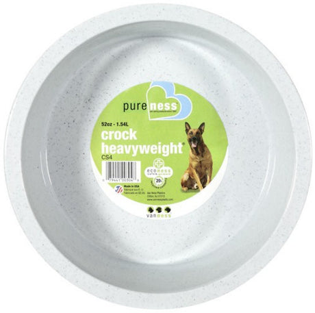 52 oz - 6 count Van Ness Crock Heavyweight Feeding Dish for Food or Water