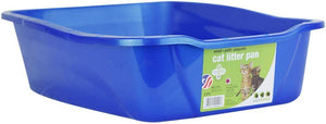 Small - 1 count Van Ness Cat Litter Pan with Dip in Front Assorted Colors