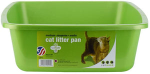 Medium - 12 count Van Ness Cat Litter Pan with Dip in Front Assorted Colors