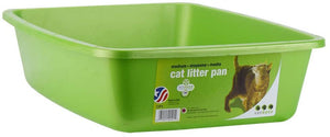 Medium - 1 count Van Ness Cat Litter Pan with Dip in Front Assorted Colors