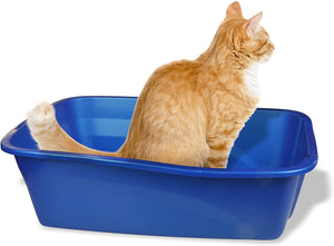 Van Ness Cat Litter Pan with Dip in Front Assorted Colors - PetMountain.com