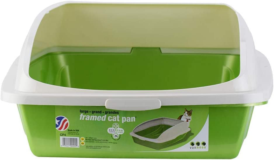 1 count Van Ness Cat Litter Pan with Cover Rim