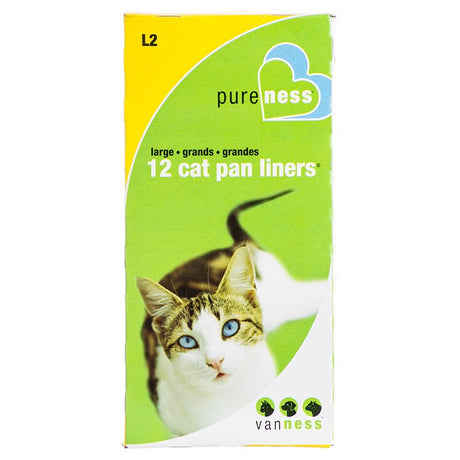 Large - 144 count Van Ness PureNess Cat Pan Liners