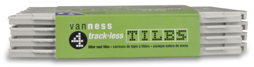 16 count (4 x 4 ct) Van Ness Track-Less Litter Mat Tiles