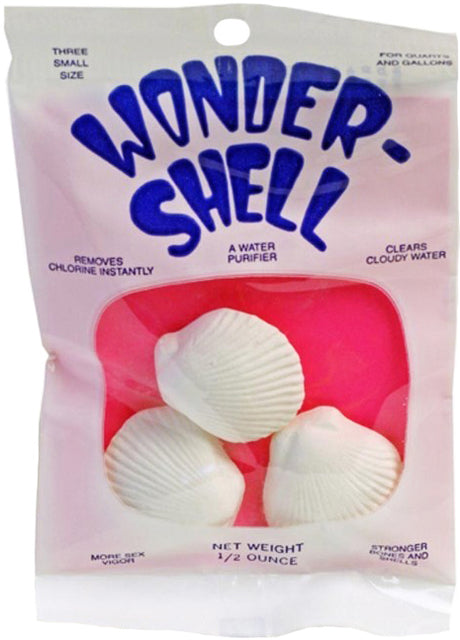 Small - 3 count Weco Wonder Shell Removes Chlorine and Clears Cloudy Water in Aquariums