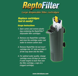 Tetrafauna ReptoFilter Disposable Filter Cartridges - PetMountain.com