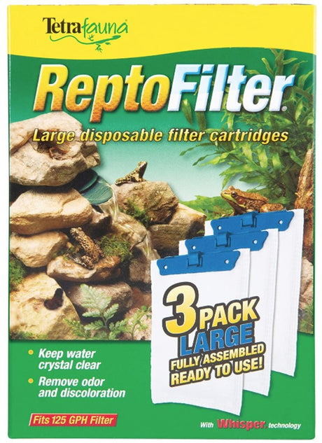 Large - 3 count Tetrafauna ReptoFilter Disposable Filter Cartridges