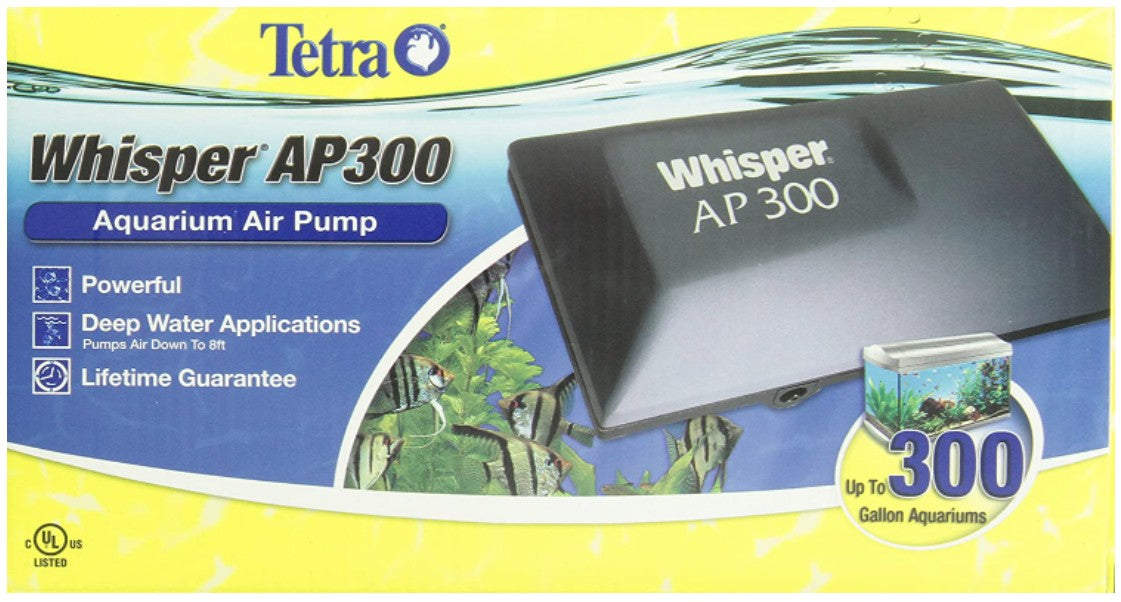 Tetra Whisper AP Deep Water Aquarium Air Pump AP300 - PetMountain.com