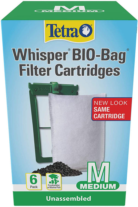 42 count (7 x 6 ct) Tetra Whisper Bio-Bag Filter Cartridges for Aquariums Medium