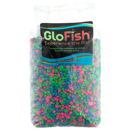 30 lb (6 x 5 lb) GloFish Aquarium Gravel Pink/Green/Blue Fluorescent