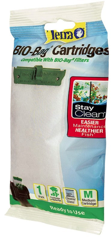 6 count Tetra Bio-Bag Cartridges with StayClean Medium