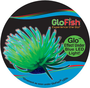 GloFish Anemone Aquarium Ornament Yellow - PetMountain.com