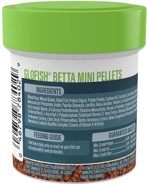 1.02 oz GloFish Betta Mini Pellets Betta Food