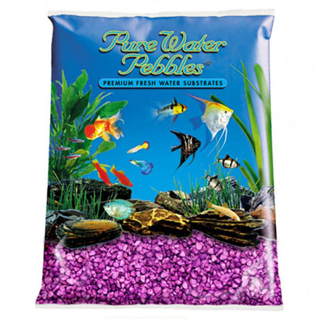 5 lb Pure Water Pebbles Aquarium Gravel Purple Passion