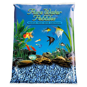 Pure Water Pebbles Aquarium Gravel Neon Blue - PetMountain.com