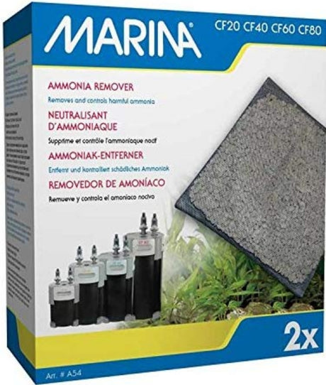 6 count (3 x 2 ct) Marina Canister Filter Replacement Zeolite Ammonia Remover
