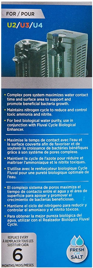 23.4 oz (6 x 3.9 oz) Fluval BioMax Underwater Filter Biological Media