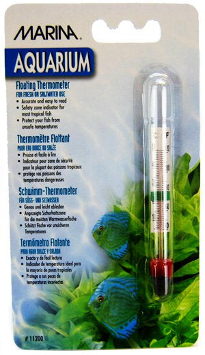 Marina Aquarium Floating Thermometer w/ Suction Cup