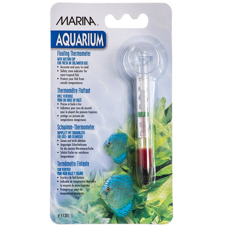 12 count Marina Aquarium Floating Thermometer w/ Suction Cup