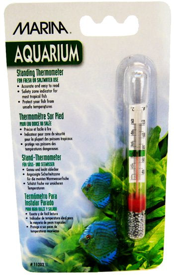 1 count Marina Aquarium Standing Thermometer