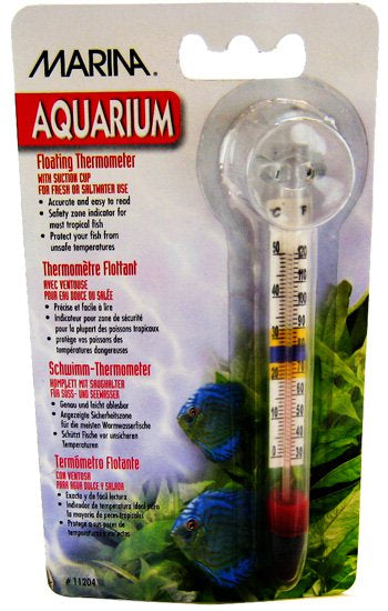 6 count Marina Large Floating Aquarium Thermometer
