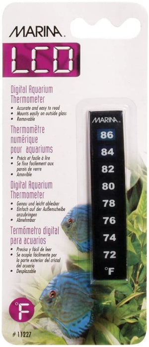 Marina LCD 3.4" Long Digital Aquarium Thermometer 72 to 86&deg; F - PetMountain.com