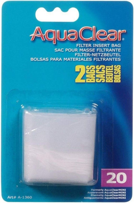 20 gallon - 12 count AquaClear Filter Insert Nylon Media Bag