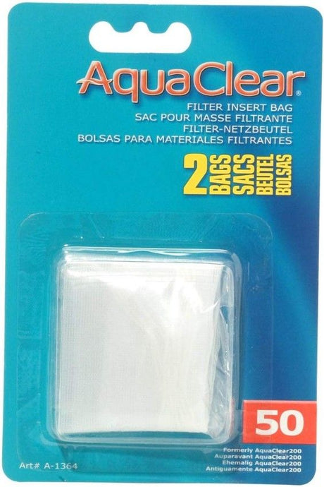 50 gallon - 2 count AquaClear Filter Insert Nylon Media Bag