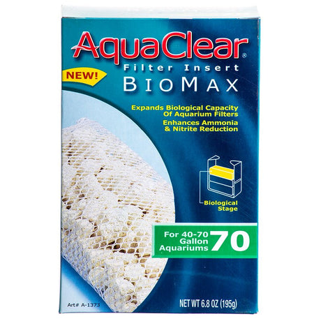 70 gallon - 12 count AquaClear BioMax Filter Insert