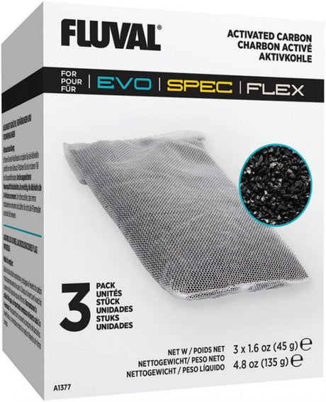 18 count (6 x 3 ct) Fluval Spec Replacement Activated Carbon Insert
