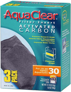 30 gallon - 3 count AquaClear Filter Insert Activated Carbon