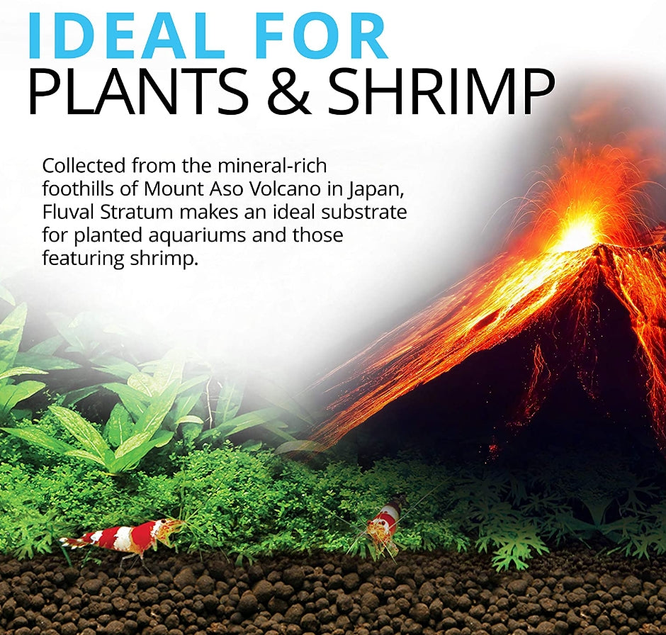 4.4 lb Fluval Plant and Shrimp Stratum Aquarium Substrate