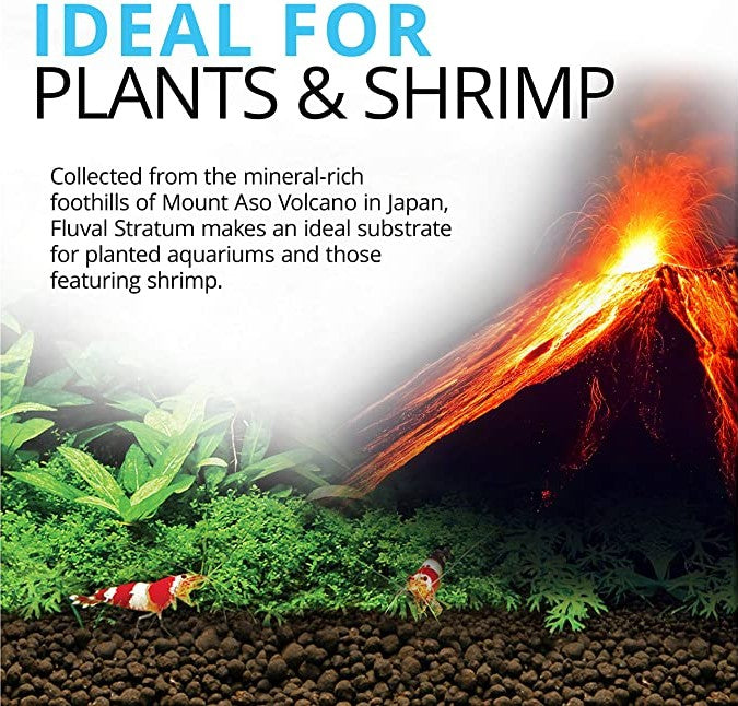 8.8 lb Fluval Plant and Shrimp Stratum Aquarium Substrate