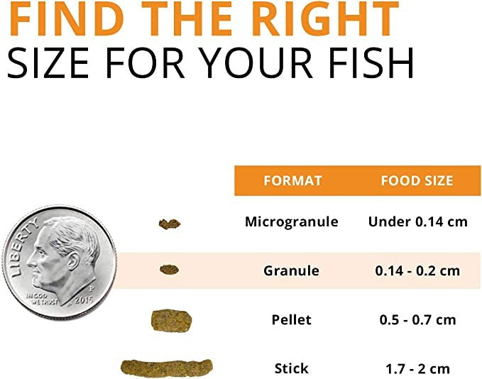 1.59 oz Fluval Bug Bites Goldfish Formula Granules for Small-Medium Fish
