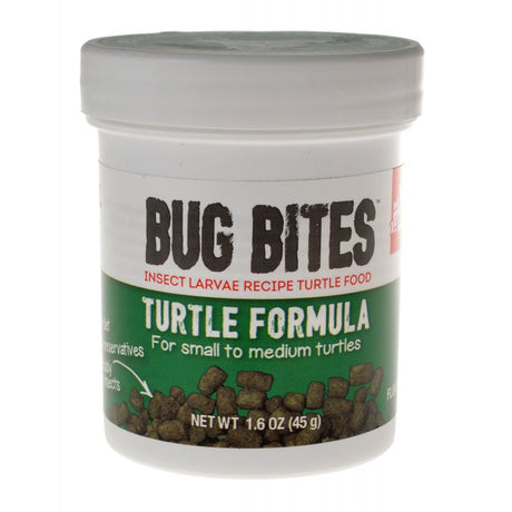 1.6 oz Fluval Bug Bites Turtle Formula Floating Pellets