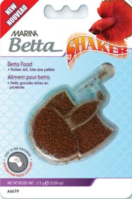 1.08 oz (12 x 0.09 oz) Marina Betta Pellet Food Shaker