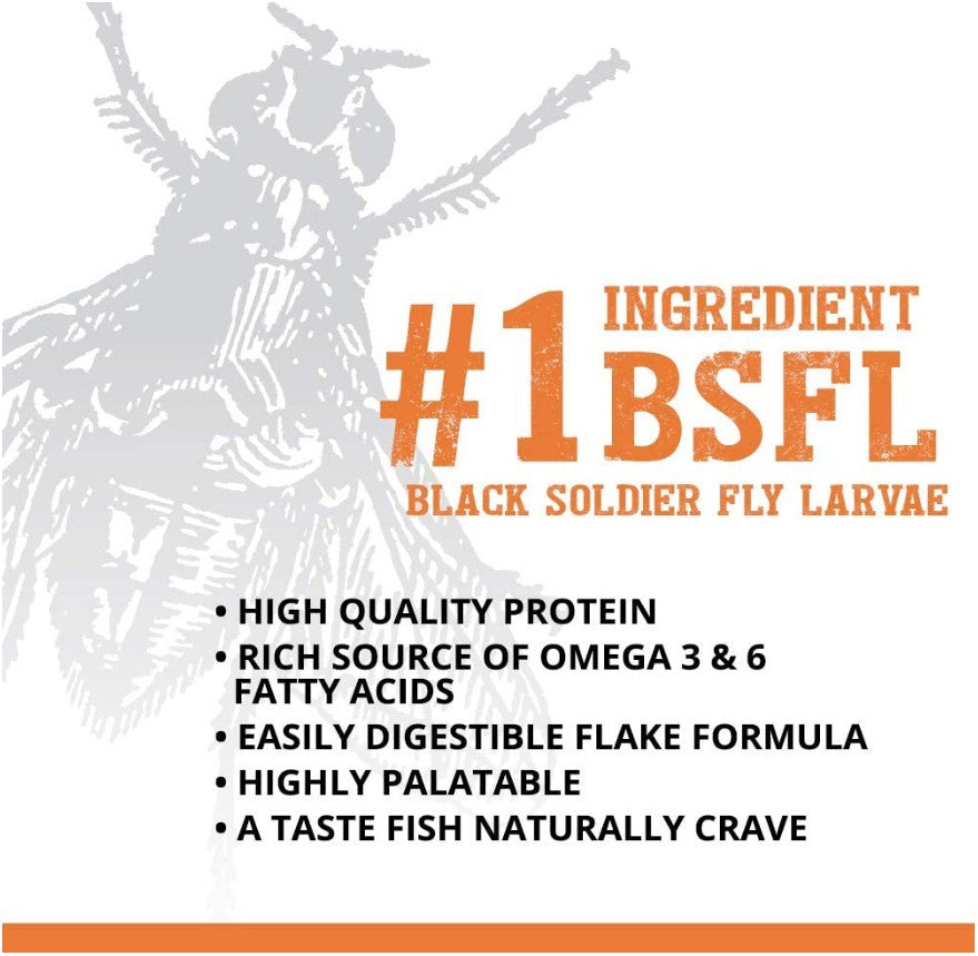 3.78 oz (6 x 0.63 oz) Fluval Bug Bites Insect Larvae Goldfish Formula Flakes