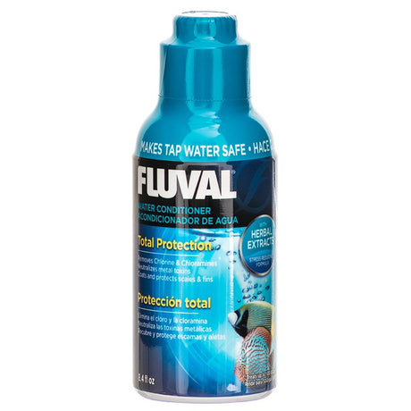 75.6 oz (9 x 8.4 oz) Fluval Water Conditioner with Herbal Extracts Makes Tap Water Safe for Aquariums
