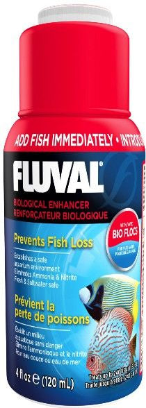 4 oz Fluval Biological Enhancer Prevents Fish Loss