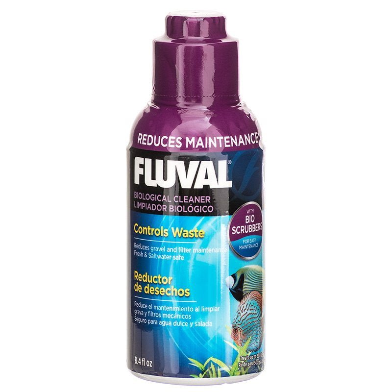 Fluval Biological Cleaner with Bio Scrubbers Controls Waste in Aquariums - PetMountain.com