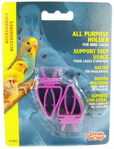12 count (6 x 2 ct) Living World All Purpose Holder for Bird Cages