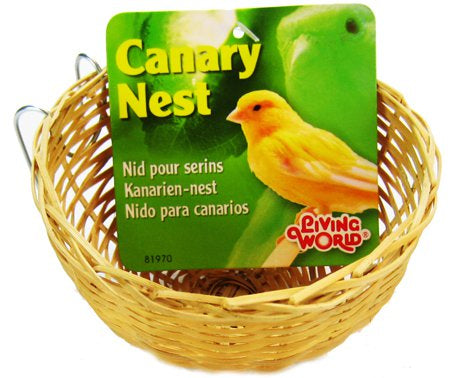 1 count Living World Wicker Canary Nest