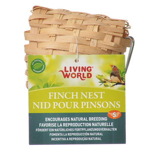 Small - 10 count Living World Finch Nest Encourages Natural Breeding for Birds