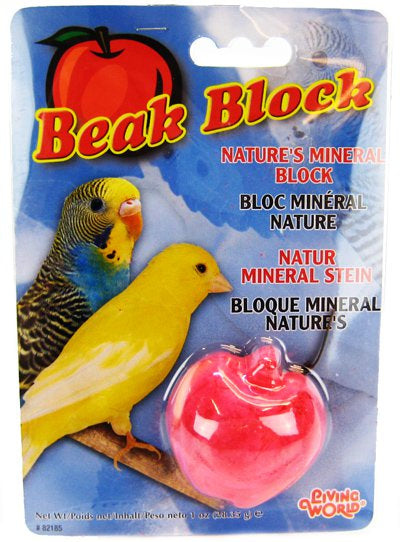 3 count Living World Beak Block with Minerals Apple