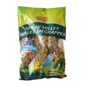 126 oz (18 x 7 oz) Living World Spray Millet for Birds